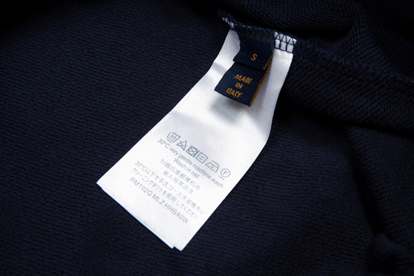 ブランドパーカー素材ディテール